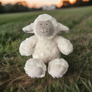 Vintage Pier 1 One Imports Plush Lamb Sheep 15” Stuff Animal Soft Toy Cream Ewe
